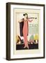 Violinist in a Pink Dress-null-Framed Art Print