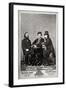 Violinist Johann Pickel with Composers Eduard Nápravník and Anatoly Lyadov, 19th Century-null-Framed Giclee Print