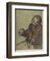 Violinist, Study for "The Dance Lesson", 1878-79-Edgar Degas-Framed Giclee Print