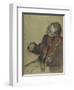 Violinist, Study for "The Dance Lesson", 1878-79-Edgar Degas-Framed Giclee Print