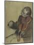 Violinist, Study for "The Dance Lesson", 1878-79-Edgar Degas-Mounted Giclee Print