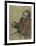 Violinist, Study for "The Dance Lesson", 1878-79-Edgar Degas-Framed Giclee Print