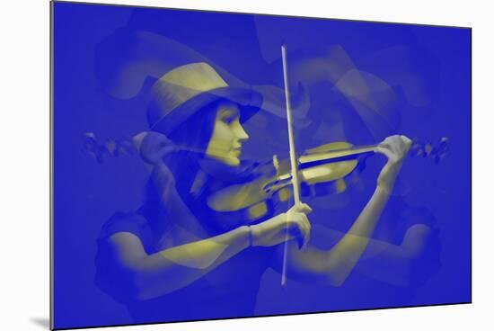 Violinist-NaxArt-Mounted Premium Giclee Print