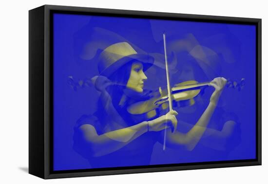 Violinist-NaxArt-Framed Stretched Canvas