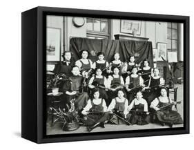 Violinists, Myrdle Street Girls School, Stepney, London, 1908-null-Framed Stretched Canvas
