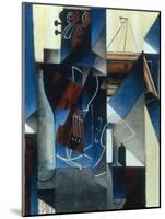 Violon et gravure accrochee (Violin and print), 1913-Juan Gris-Mounted Giclee Print