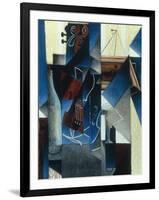 Violon et gravure accrochee (Violin and print), 1913-Juan Gris-Framed Giclee Print