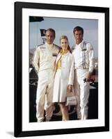 Virages WINNING by James Goldstone with Paul Newman, Joanne Woodward and Ronert Wagner, 1969 (photo-null-Framed Photo