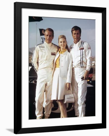 Virages WINNING by James Goldstone with Paul Newman, Joanne Woodward and Ronert Wagner, 1969 (photo-null-Framed Photo