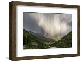 Virga and Storm Moving over Mountains in Colorado-Howie Garber-Framed Photographic Print