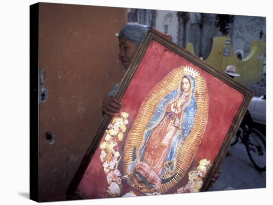 Virgen de Guadelupe, Chimayo, New Mexico, USA-Judith Haden-Stretched Canvas