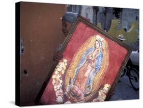 Virgen de Guadelupe, Chimayo, New Mexico, USA-Judith Haden-Stretched Canvas