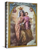 Virgen Del Carmen Tilework, Malaga, Andalucia, Spain, Europe-Godong-Stretched Canvas