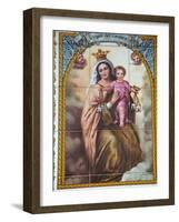 Virgen Del Carmen Tilework, Malaga, Andalucia, Spain, Europe-Godong-Framed Photographic Print