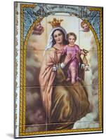 Virgen Del Carmen Tilework, Malaga, Andalucia, Spain, Europe-Godong-Mounted Photographic Print