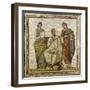 Virgil (70-19 BC) and the Muses, from Sousse (Hadrumetum)-null-Framed Giclee Print