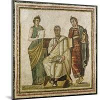 Virgil (70-19 BC) and the Muses, from Sousse (Hadrumetum)-null-Mounted Giclee Print