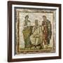 Virgil (70-19 BC) and the Muses, from Sousse (Hadrumetum)-null-Framed Giclee Print