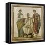 Virgil (70-19 BC) and the Muses, from Sousse (Hadrumetum)-null-Framed Stretched Canvas