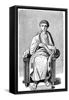 Virgil (79-19 B), Roman Poet-null-Framed Stretched Canvas