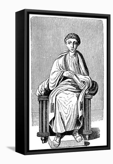 Virgil (79-19 B), Roman Poet-null-Framed Stretched Canvas