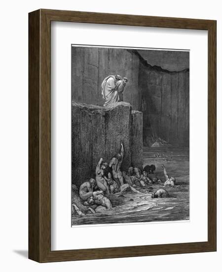 Virgil and Dante Contemplate Some of the Damned-Gustave Dor?-Framed Photographic Print