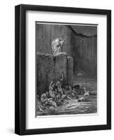 Virgil and Dante Contemplate Some of the Damned-Gustave Dor?-Framed Photographic Print