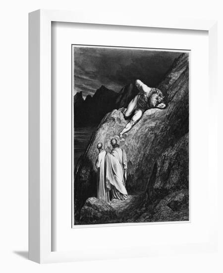 Virgil and Dante, Illustration from "The Divine Comedy" by Dante Alighieri Paris, Published 1885-Gustave Doré-Framed Giclee Print