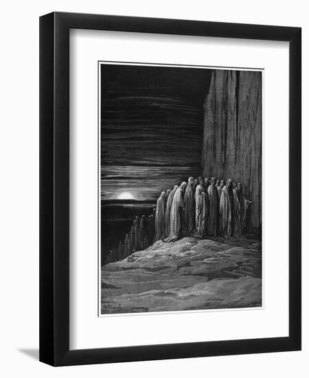 Virgil and Dante, Illustration from "The Divine Comedy" by Dante Alighieri Paris, Published 1885-Gustave Doré-Framed Giclee Print