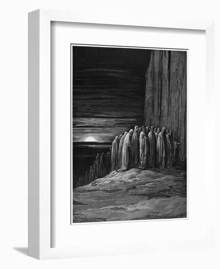 Virgil and Dante, Illustration from "The Divine Comedy" by Dante Alighieri Paris, Published 1885-Gustave Doré-Framed Giclee Print