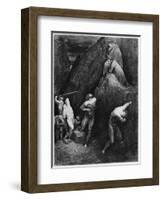 Virgil and Dante, Illustration from "The Divine Comedy" by Dante Alighieri Paris, Published 1885-Gustave Doré-Framed Giclee Print