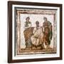 Virgil and the Muses, Roman Mosaic from Sousse, Tunisia, 3rd Century Ad-null-Framed Giclee Print