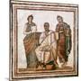 Virgil and the Muses, Roman Mosaic from Sousse, Tunisia, 3rd Century Ad-null-Mounted Giclee Print