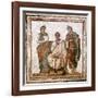 Virgil and the Muses, Roman Mosaic from Sousse, Tunisia, 3rd Century Ad-null-Framed Giclee Print