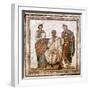 Virgil and the Muses, Roman Mosaic from Sousse, Tunisia, 3rd Century Ad-null-Framed Giclee Print