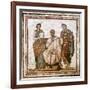 Virgil and the Muses, Roman Mosaic from Sousse, Tunisia, 3rd Century Ad-null-Framed Giclee Print