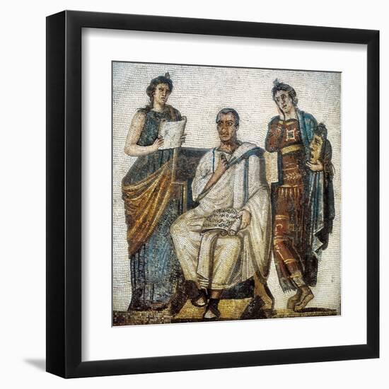 Virgil and the Muses-null-Framed Art Print