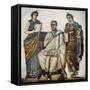 Virgil and the Muses-null-Framed Stretched Canvas