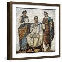 Virgil and the Muses-null-Framed Art Print