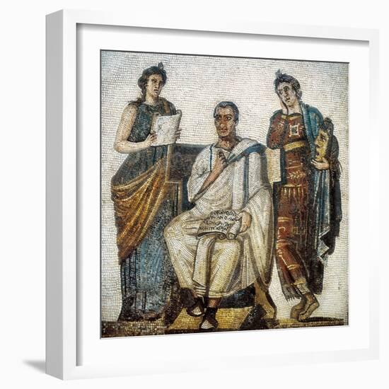 Virgil and the Muses-null-Framed Art Print
