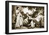 Virgil, Horace and Varius at the House of Maecenas-Charles Francois Jalabert-Framed Giclee Print