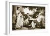 Virgil, Horace and Varius at the House of Maecenas-Charles Francois Jalabert-Framed Giclee Print