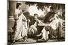 Virgil, Horace and Varius at the House of Maecenas-Charles Francois Jalabert-Mounted Giclee Print