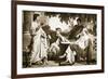 Virgil, Horace and Varius at the House of Maecenas-Charles Francois Jalabert-Framed Giclee Print