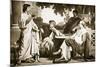 Virgil, Horace and Varius at the House of Maecenas-Charles Francois Jalabert-Mounted Giclee Print