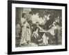 Virgil, Horace and Varius at the House of Maecenas-Charles Francois Jalabert-Framed Giclee Print