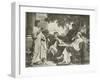 Virgil, Horace and Varius at the House of Maecenas-Charles Francois Jalabert-Framed Giclee Print