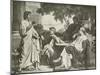 Virgil, Horace and Varius at the House of Maecenas-Charles Francois Jalabert-Mounted Giclee Print