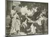 Virgil, Horace and Varius at the House of Maecenas-Charles Francois Jalabert-Mounted Giclee Print