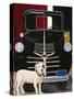 Virgil in Front of the Ranch Truck-Jan Panico-Stretched Canvas